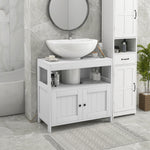 Bathroom Pedestal Under Sink Cabinet With Door | One Size | White