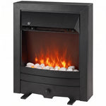 Electric Fireplace Stove Freestanding/inset, 1000w/2000w | Black