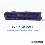 Cotton Plain Floor Cushion | 40cm x 40cm | Navy Blue