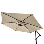 3m Led Cantilever Parasol | Beige