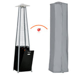 11.2kw Gas Heater, Freestanding, Black, 50x50x225cm | Black