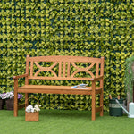 2-seater Wooden Garden Bench Outdoor Patio Loveseat