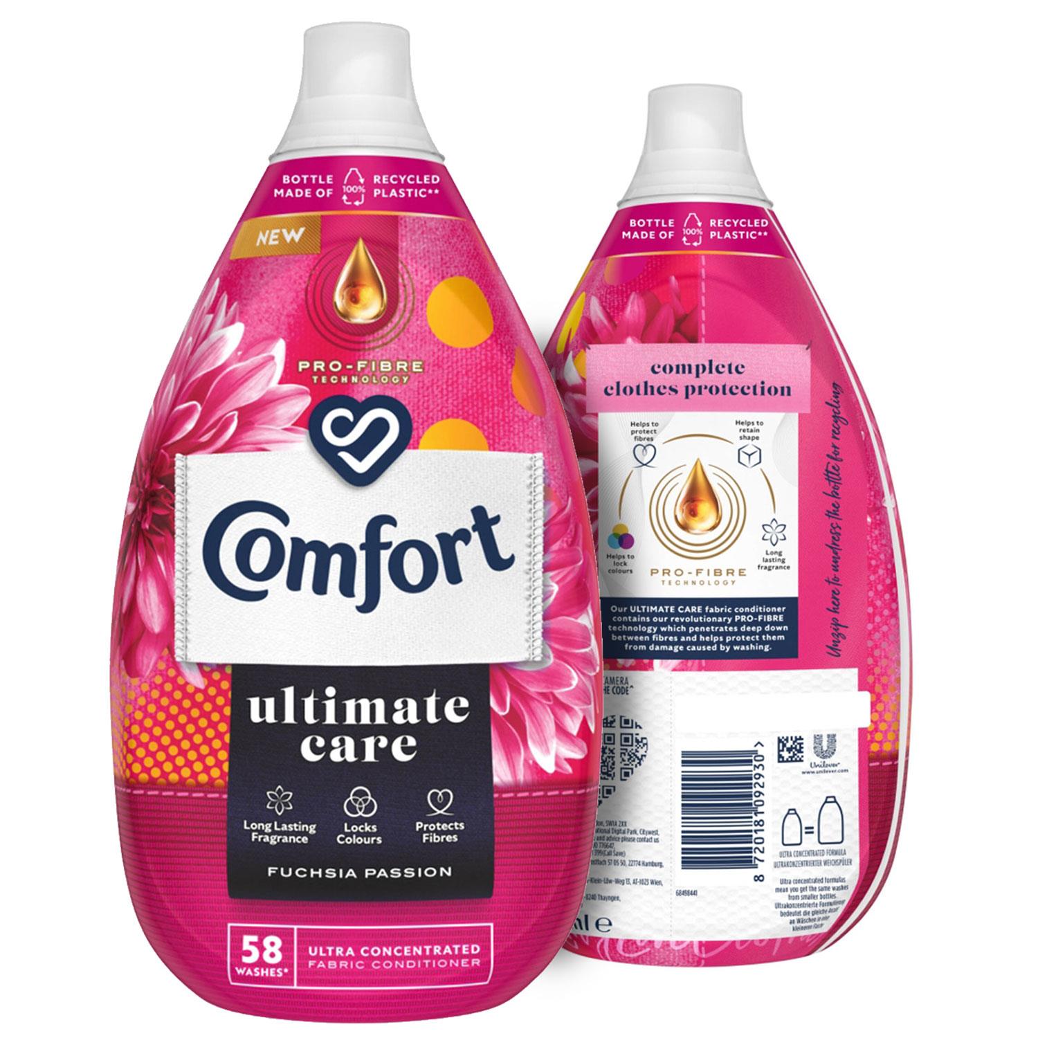 Ultimate Care Fuchsia Passion Liquid Fabric Conditioner 58w | Set of 6