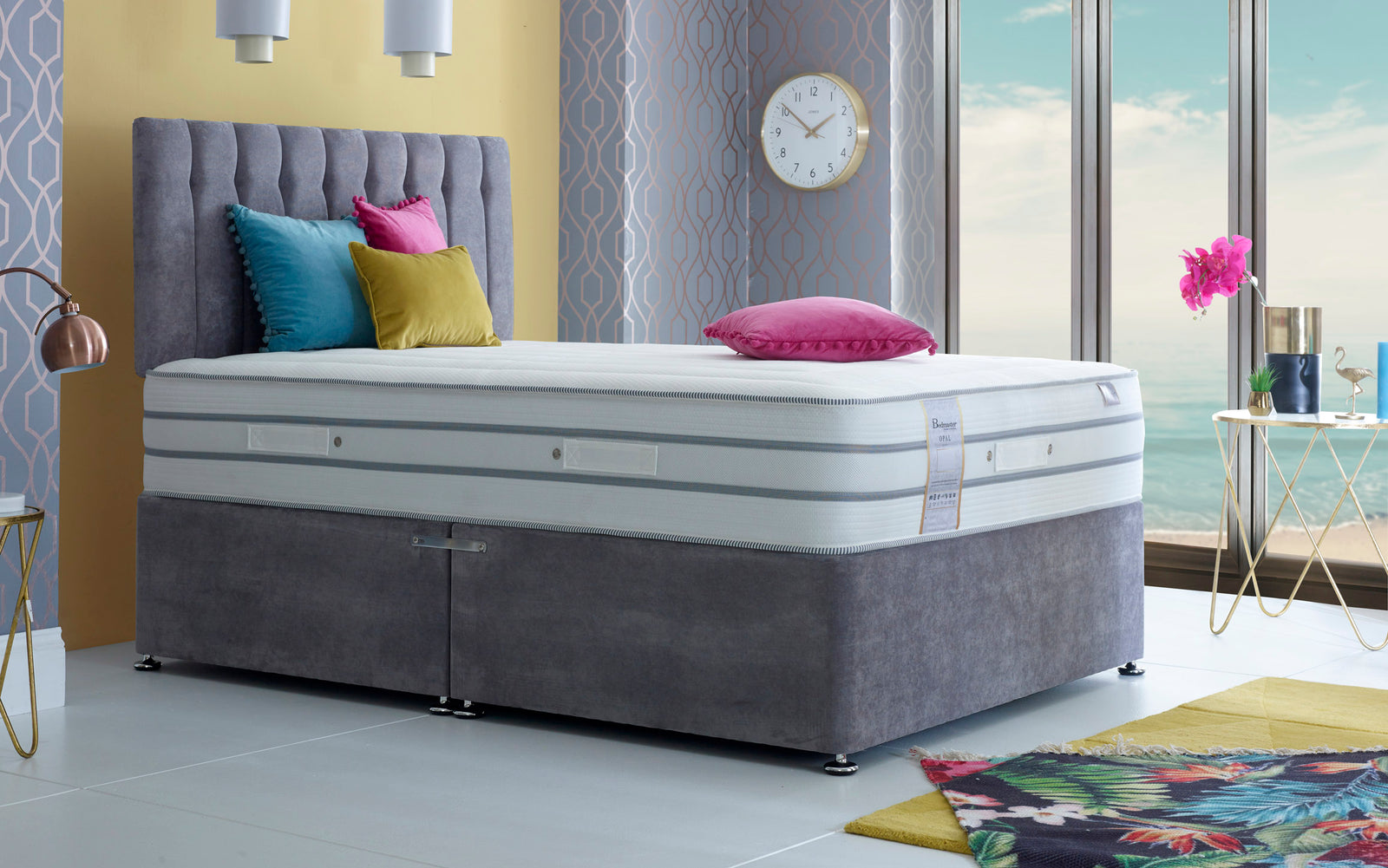 Opal 2000 Pocket Sprung Reflex And Latex Foam Mattress | Small Double | White