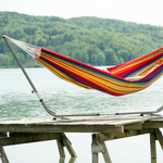 Barbados Cappuccino Double Cotton Traditional Garden Hammock With Bag
