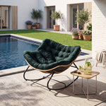 Modern Rocking Chair with Cushion – Large | Green