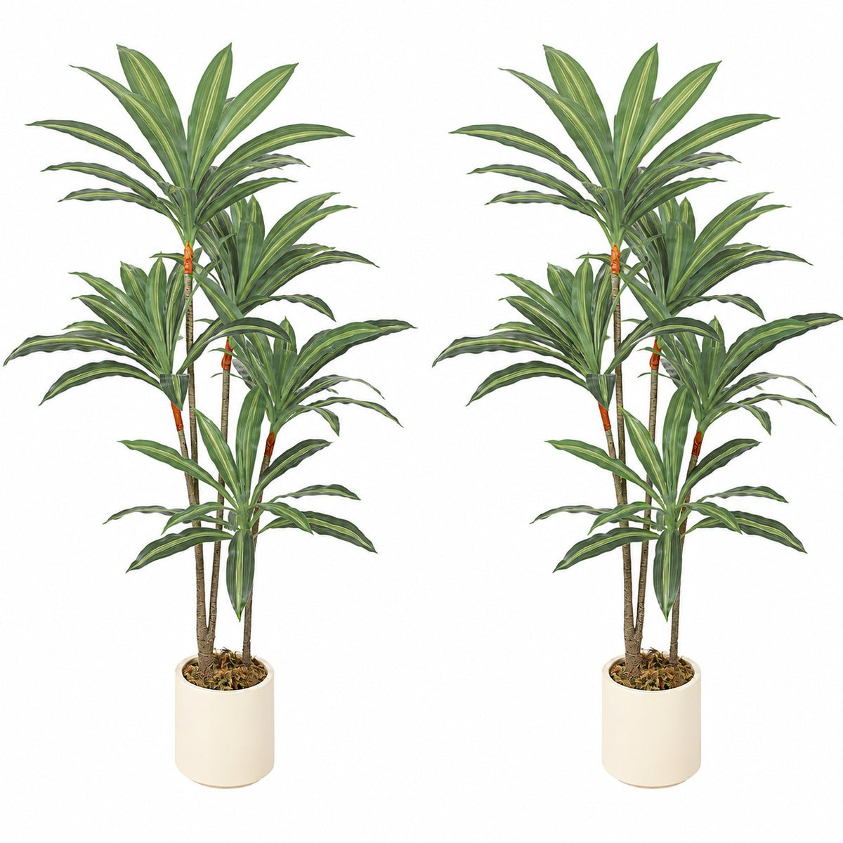 HOMCOM 150cm Lifelike Fake Tree With Bendable Trunks For Home Decor, Green