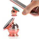 Heavy Duty 360 Degrees Rotation Universal Magnet Phone Holder, Rose Gold