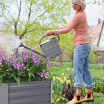 Galvanized Steel Raised Garden Bed Planter Box | Medium | Grey