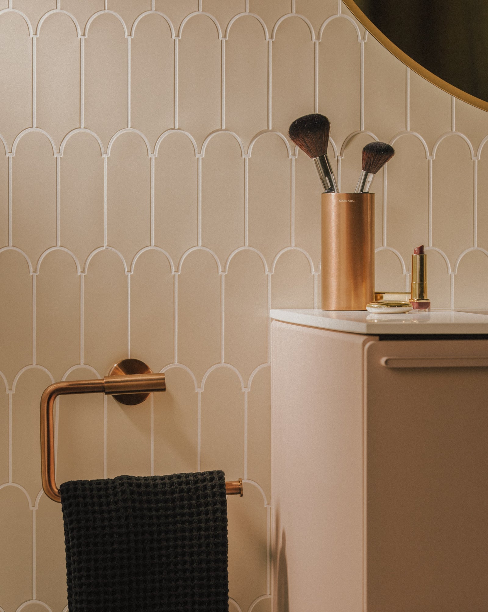 Towel Ring, Silver Chrome, Wall-mounted, Collection Architect S+