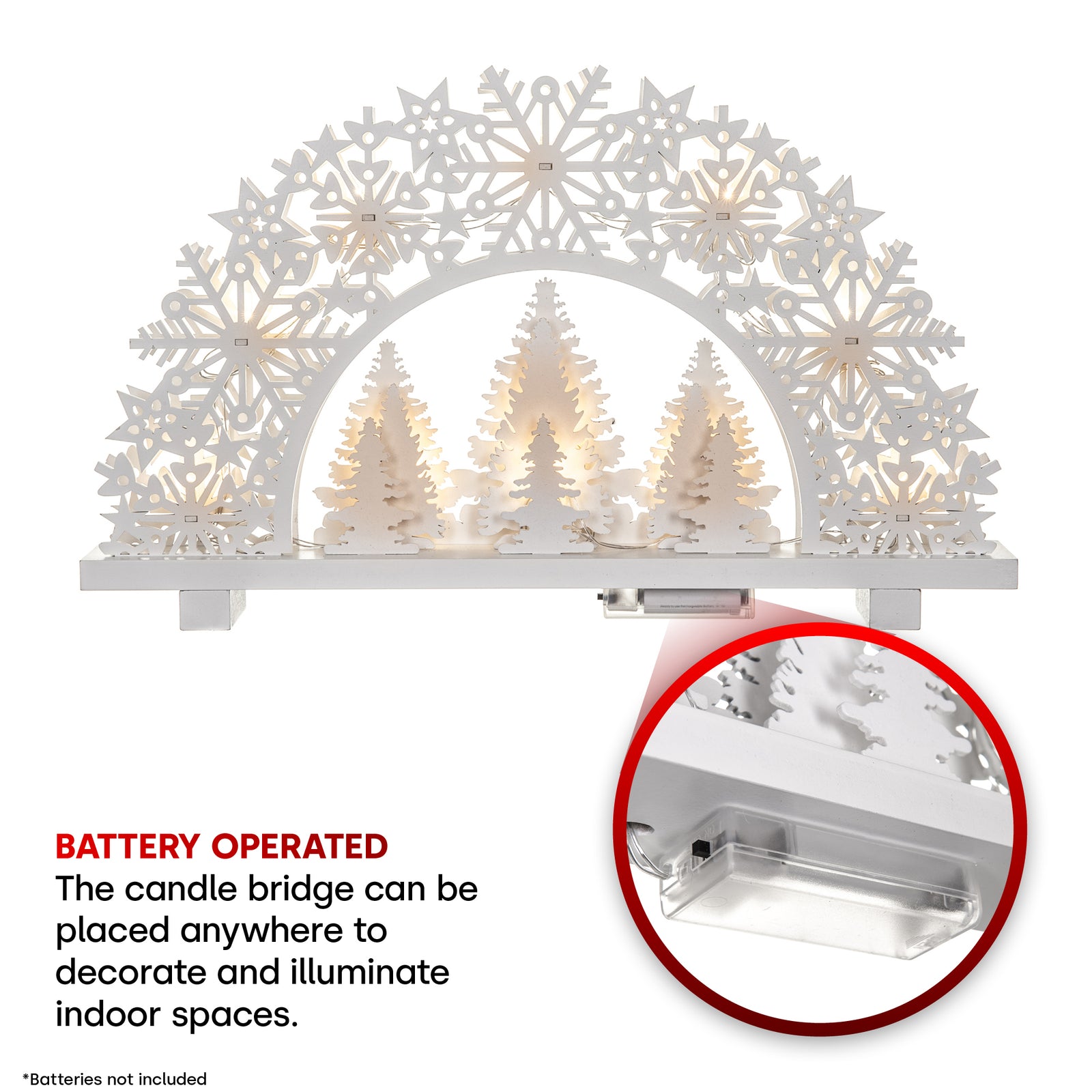 11 Led Christmas Candle Bridge