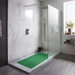 Reversible Pvc Shower Mat In Dual-colour | 40 x 60cm | Blue & Green