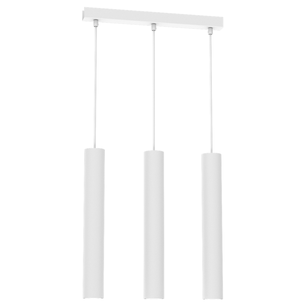 Hudson Triple Pendant Lamp Hand Made High Quality Elegant Cylindrical Design With Matt Finish
