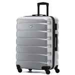 25" Medium Suitcase Check-in Hold Luggage Hard Shell 4 Wheels Tsa Lock | Medium | Steel