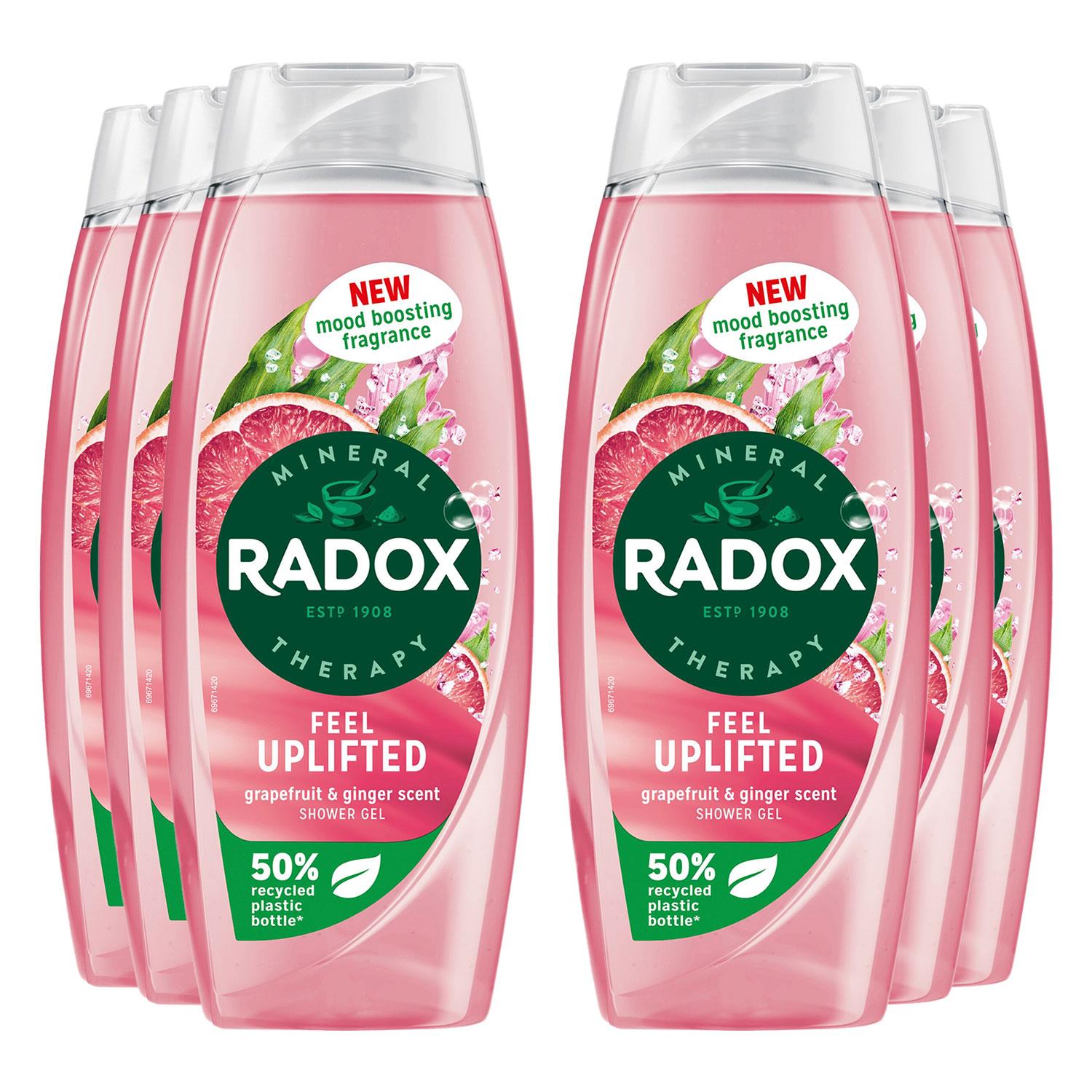 Shower Gel Feel Uplifted With Grapefruit & Ginger Scent - 450 Ml, 6pk | 6 | Pink