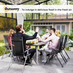Garden Table W/ Rust Resistant Metal | Dark Gray