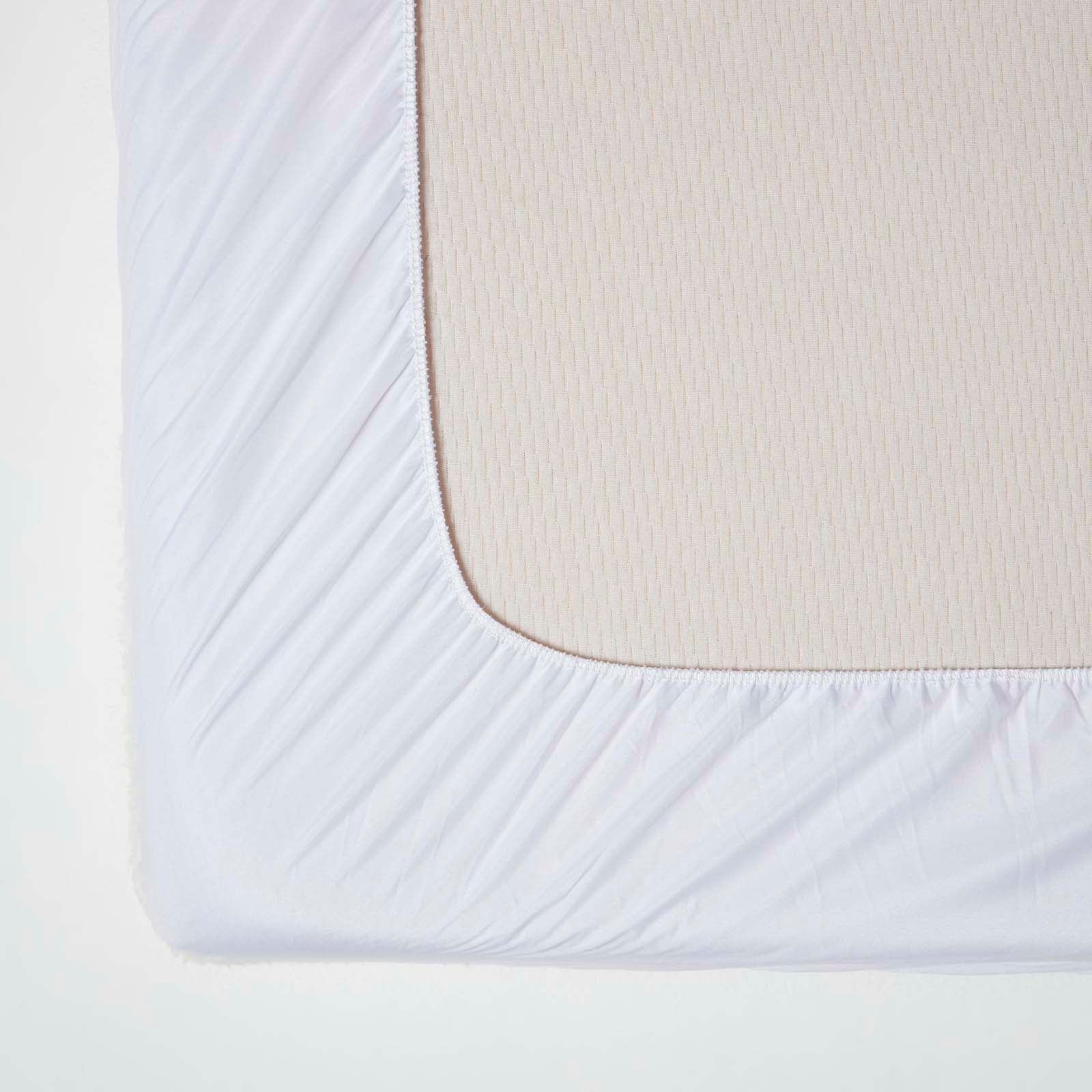 Deep Fitted Fleece Underblanket | European Single | White