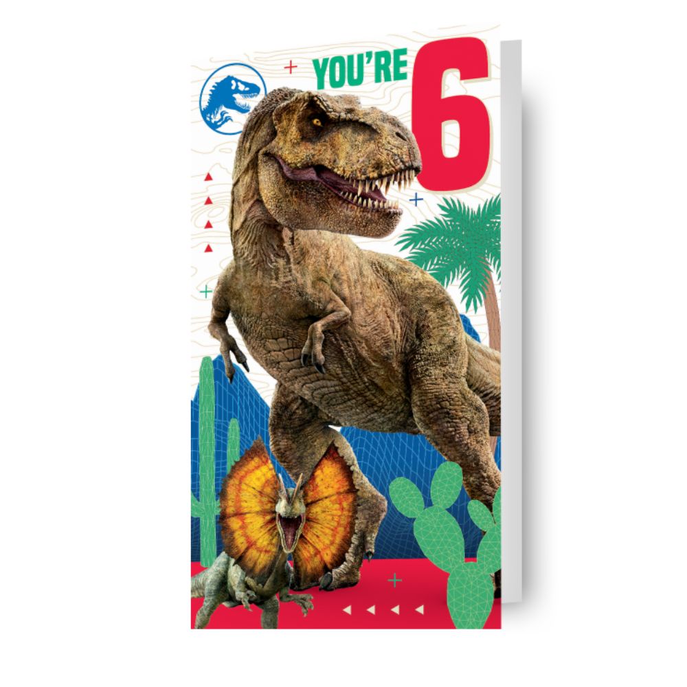Age 6 Sticker Birthday Card Official Product