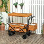 120l Festival Trolley, Removable Canopy, Orange