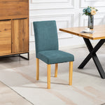 Almont Fabric Dining Chairs - Set Of 2 | Teal