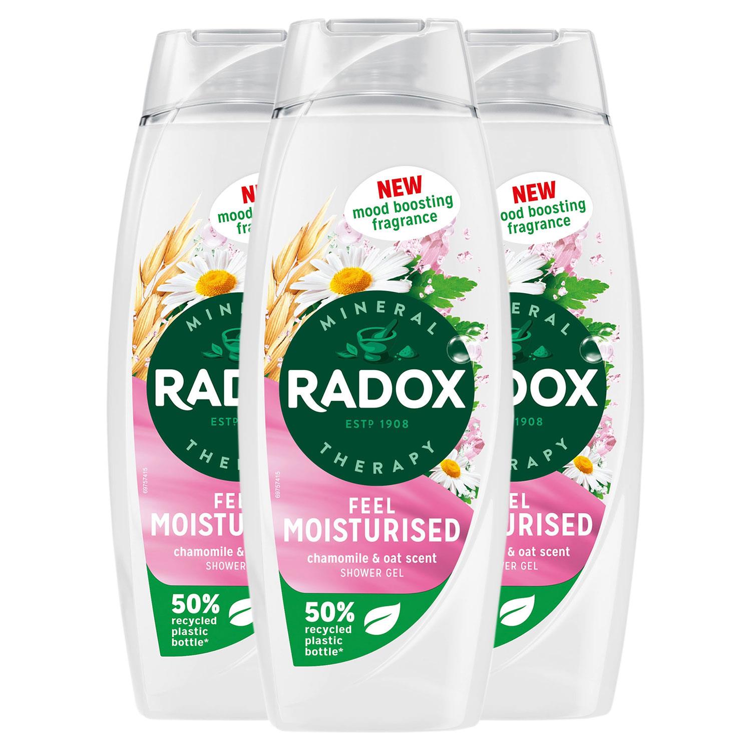Mineral Therapy Shower Gel Feel Moisturised Mood Boosting 450ml, 3 Pack | 3 | White