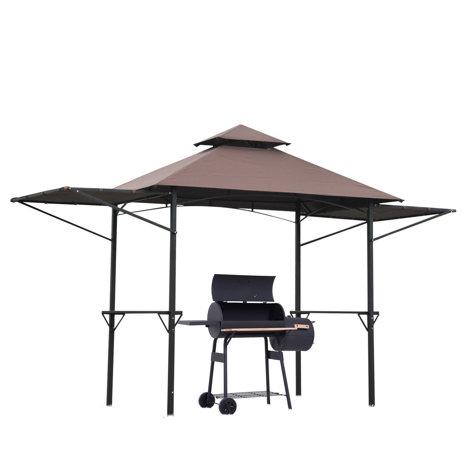 Outsunny Party Bbq Tent Outdoor Camping Patio Canopy Awing Waterproof