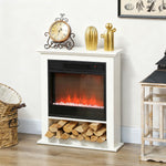 1800w White Electric Fire Reach Up To 30㎡ Space