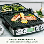 Elite 6-in-1 Contact Grill, Pfas-free Ceramic Non-stick, Adjustable Temperature | Black