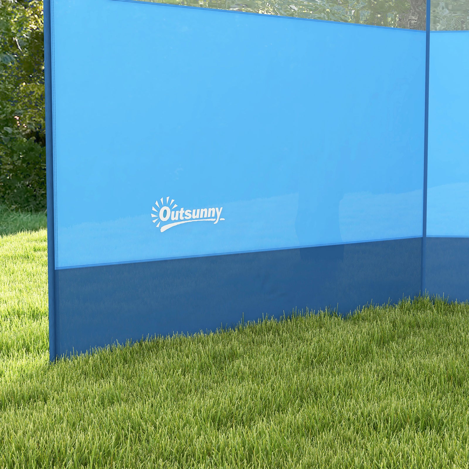 4 Pole Camping Windbreaks With Clear Windows And Carry Bag | Blue