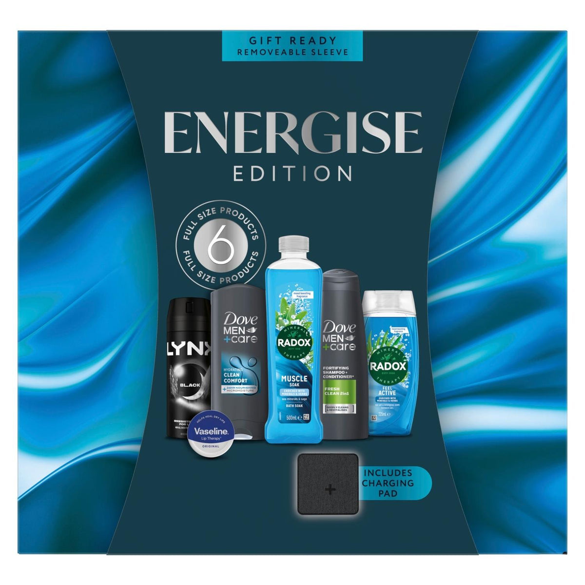 DOVE Multi Branded Energise Edition Gift Set, Radox, Lynx, Vaseline