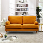 Woodbury 158cm Wide 2 Seat Velvet Fabric Sofa | 2 | Orange