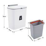 Kitchen Compost Bin Hanging Trash Can | White