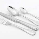 Cutlery Sets Stainless Steel 18/8 Forks Spoons Catering Bead | Set of 4 | Silver