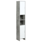 Bathroom Cabinet Cupboard Shelving Storage Unit W/ Doors