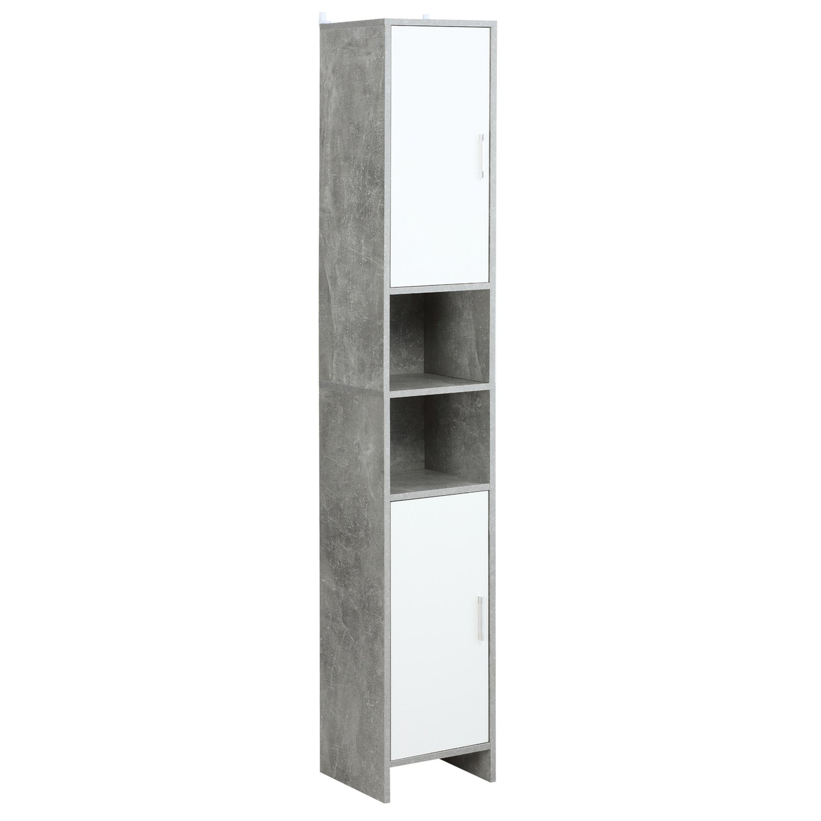 Bathroom Cabinet Cupboard Shelving Storage Unit W/ Doors