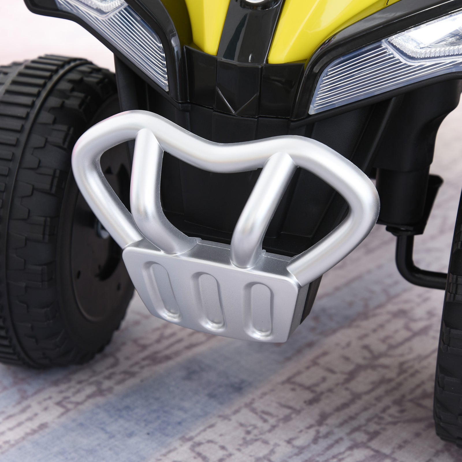 No Power Quad Toddler Ride On Car Foot-to-floor Sliding | Yellow