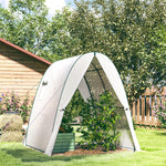 Portable Greenhouse Gardening Plant Hot House With 2 Doors | White