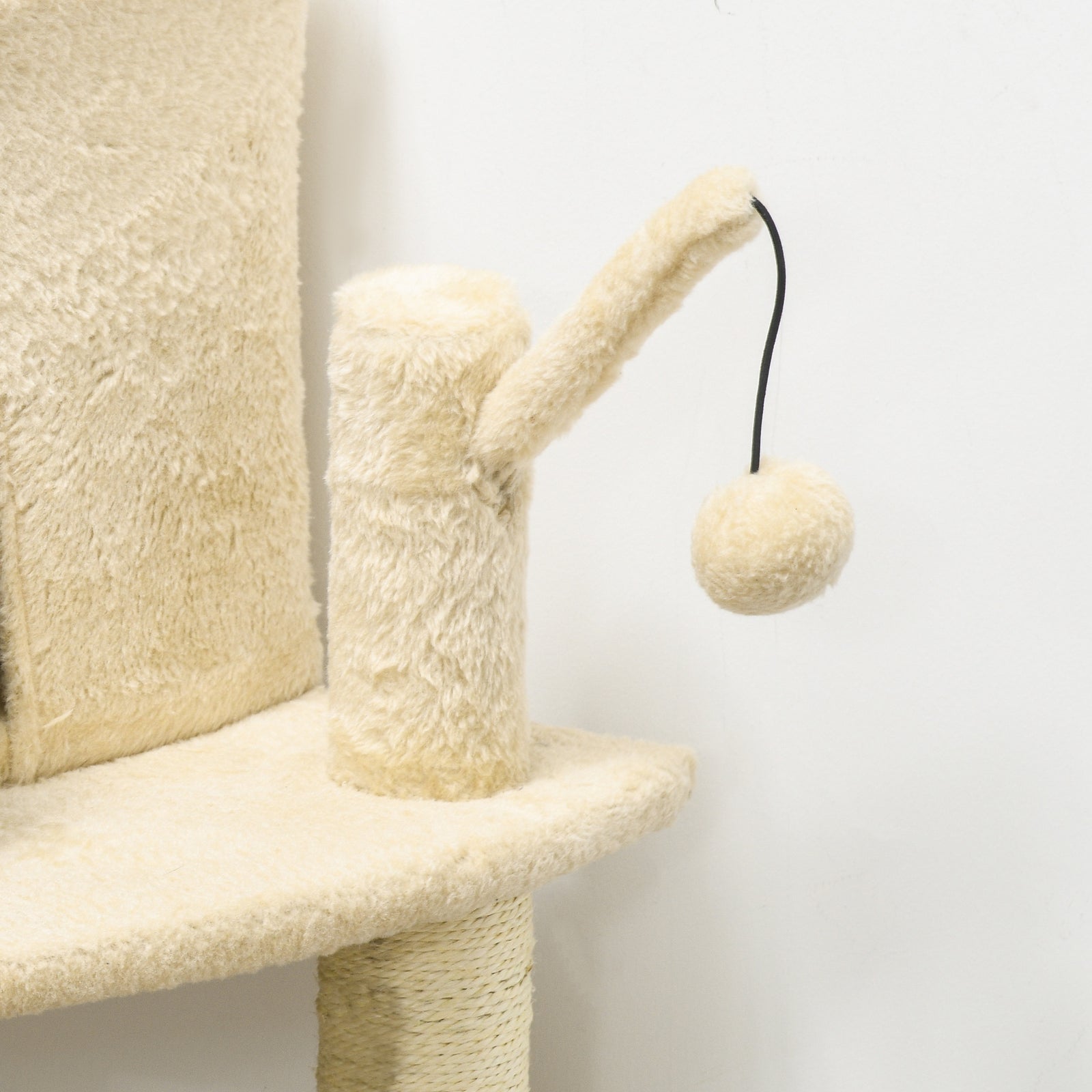Cat Tree Tower Climbing  Activity Centre With Sisal Scratching Post | Cream