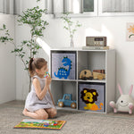 Toy Organiser With Two Non-woven Fabric Drawers For Bedroom - White
