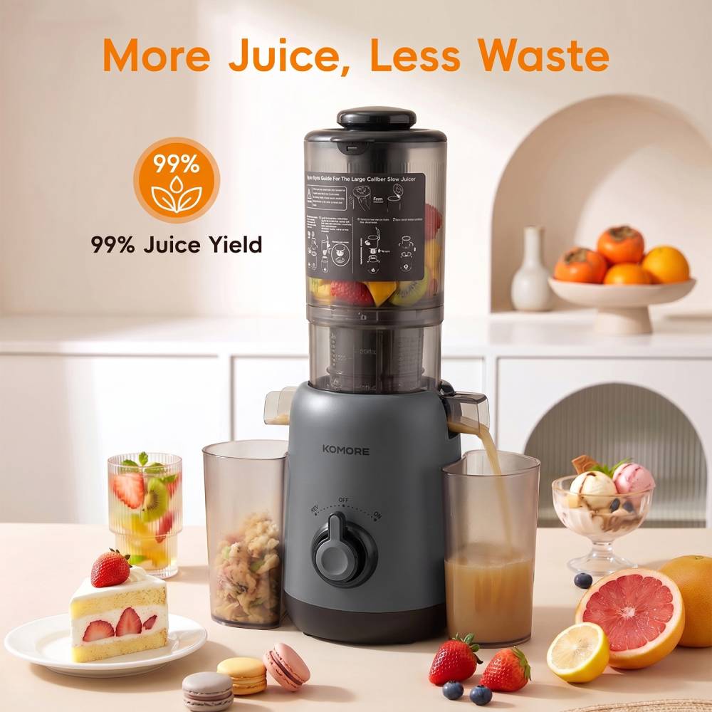 200w Cold Press Juicer Slow Masticating Machine | Grey