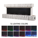 Wall Mounted Electric Fireplace With Remote Control
