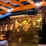 Wall Mount Halogen Heater W/ Remote, Black