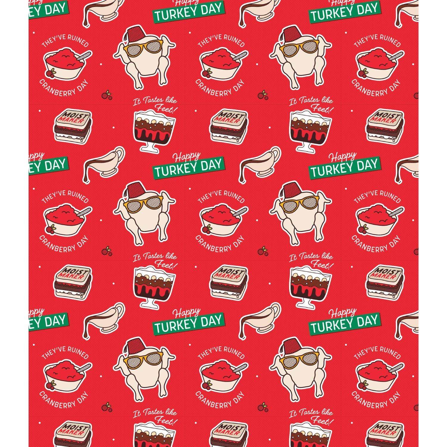 Christmas Gift Wrap, 4 Sheet 4 Tag, Official Product