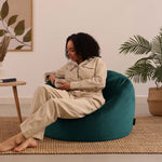 Aurora Velvet Bean Bag | Teal