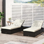 3-piece Sun Lounger Rattan Set