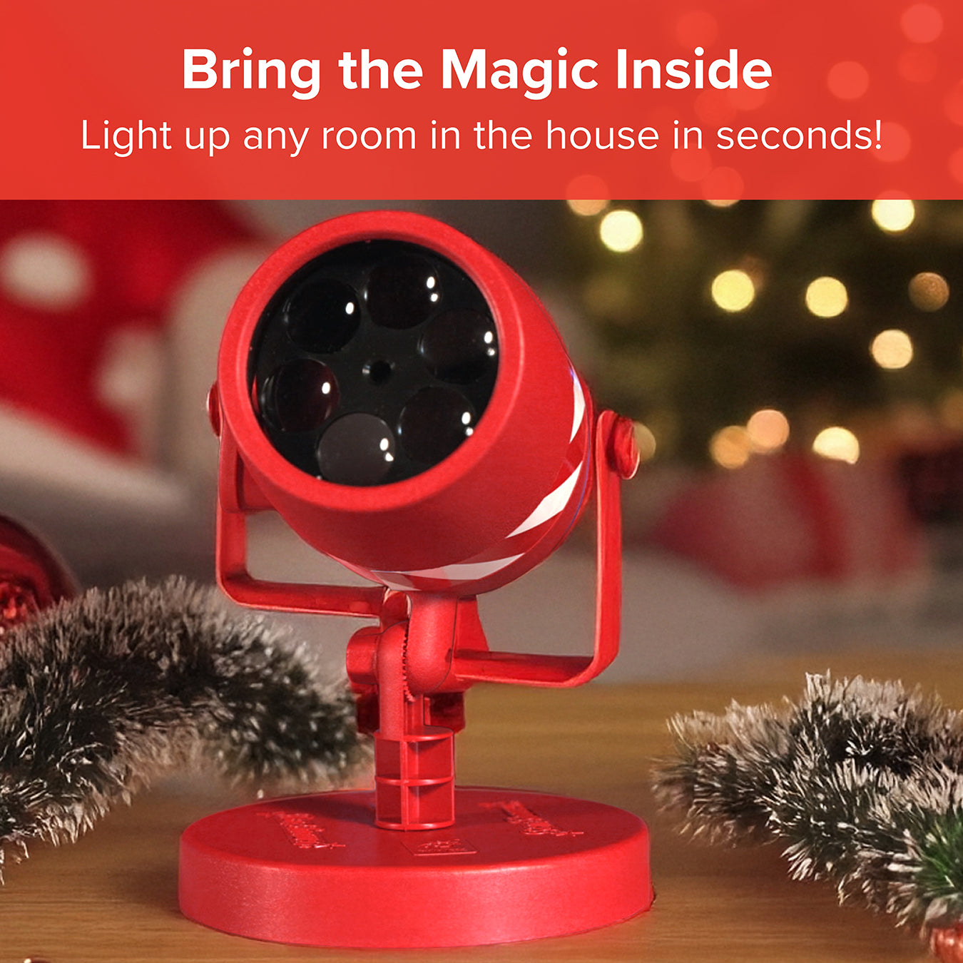 Star Shower Christmas Lights Slideshow Indoor Base Plate - Bring The Festive Light Display Inside Your Home