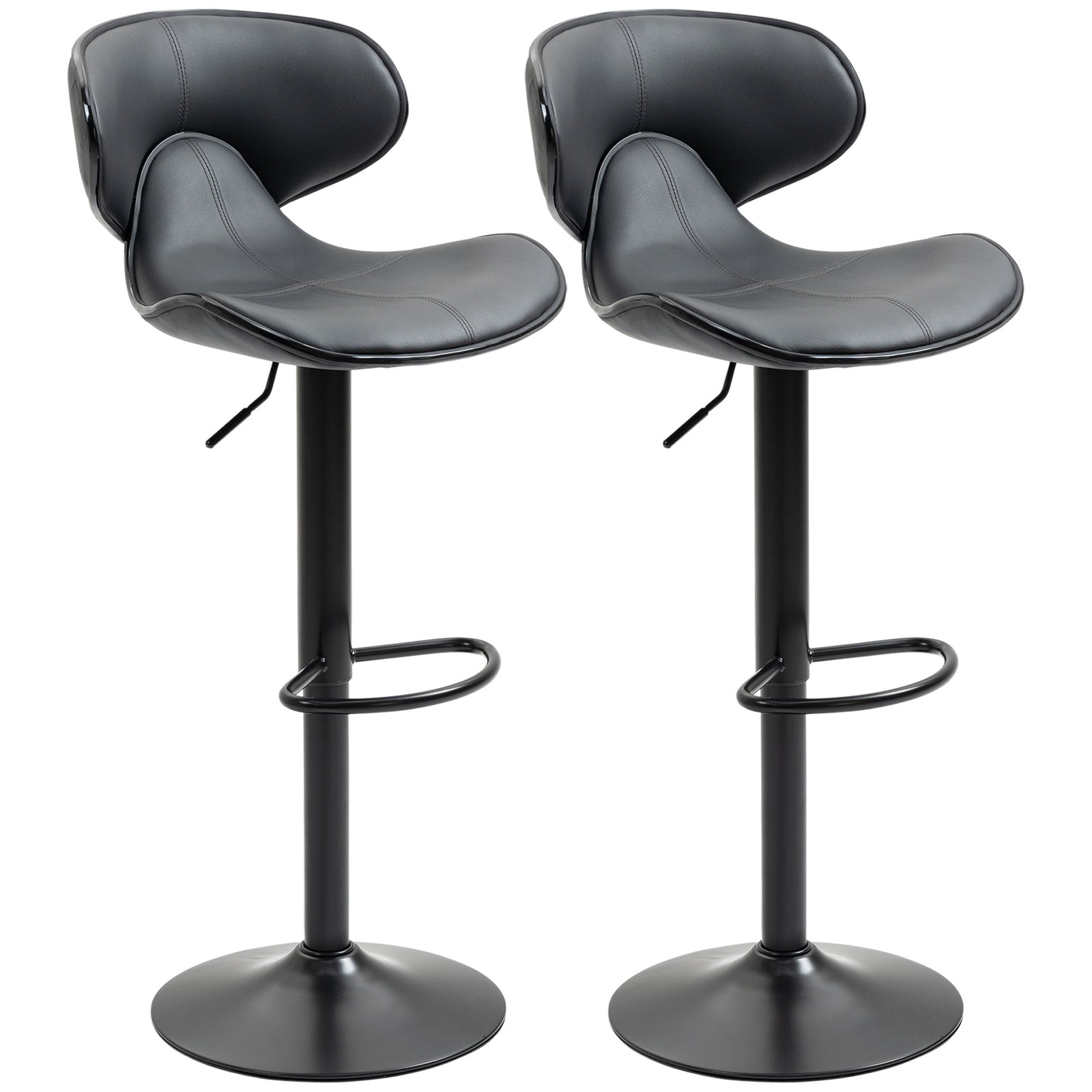 Adjustable Swivel Barstools Counter Set Of 2
