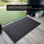 Anti-slip Dirt Trapping Black Meshmat Entrance Doormat | Medium | Black