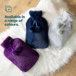 Plush Hot Water Bottle | Navy Blue