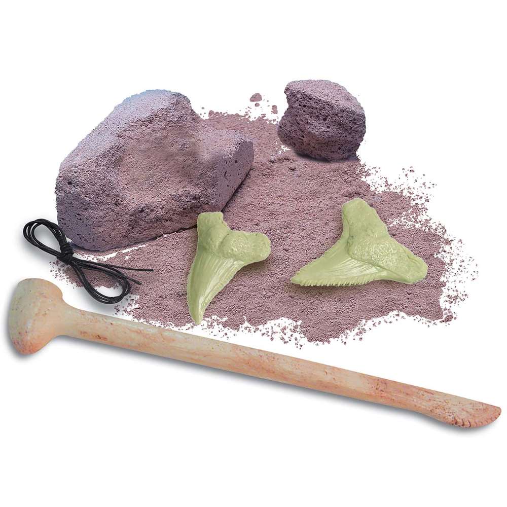Kidzlabs - Dig Glow Shark Tooth Fossils